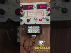 Ορθογώνιο 15 δέσμη πλαστικό κόκκινο μπλε λευκό LED προβολέα για μοτοσυκλέτα