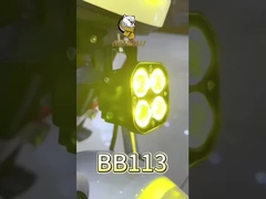 Τετράγωνο στυλ 4D Λευκό λαμπερό φως Υδατοασφαλής Motorclcle LED προβολέας