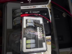 πλαστικό αλουμίνιο 5 ιντσών κρανίο λευκό κίτρινο αυτοκίνητο φώτα LED προβολέα Moto Spotlight