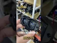 2 μάτια πλαστικό σώμα 12V λευκό κίτρινο διπλό χρώμα αναμνηστικό μίνι Φως οδήγησης ομίχλης για εξαρτήματα ποδηλάτων