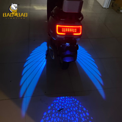 Cool Angel Wing Μπλε Λευκό Κόκκινο Χρώμα Φώτα Προβολέα Μοτοσυκλέτας