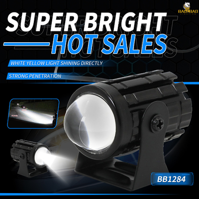 Λευκό Κίτρινο 12V Πανευρωπαϊκό φως MINI LED Φως προβολέα μοτοσυκλέτας