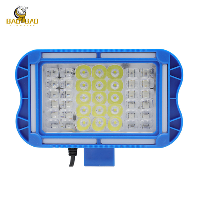 42 LED Κόκκινο Γαλάζιο Λευκό Κίτρινο Φλας Αλουμίνιο Μπλε Κουτί Φώτα της μοτοσυκλέτας