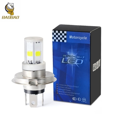 12v H4 H6 BA20D Λευκό χρώμα μεταλλικό LED εσωτερικό λάμπα μοτοσυκλέτας για Honda Suzuki