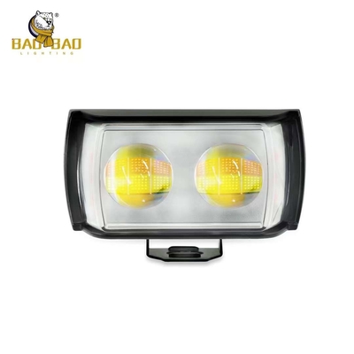 Μεταλλικό πλαστικό 2 LED Λευκό Κίτρινο Δύο χρώματα RGB προβολέας Φως ομίχλης